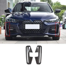 Carbon Style Car Front Fog Light Frame Cover Trim For BMW 4 Series 2Door 2021+