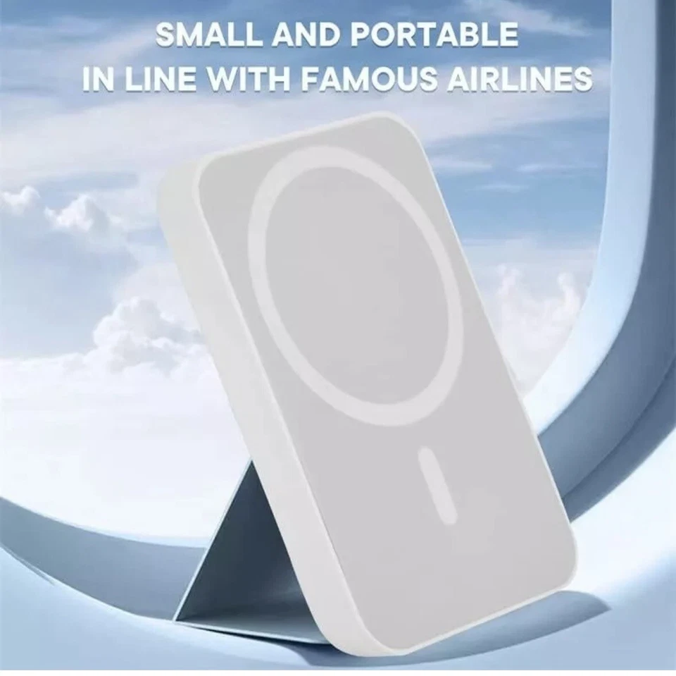 POWER BANK MAGNETICO 12000 MAH CARICATORE WIRELESS COMPATIBILE MAGSAFE UNIVERSAL - Immagine 3 di 4