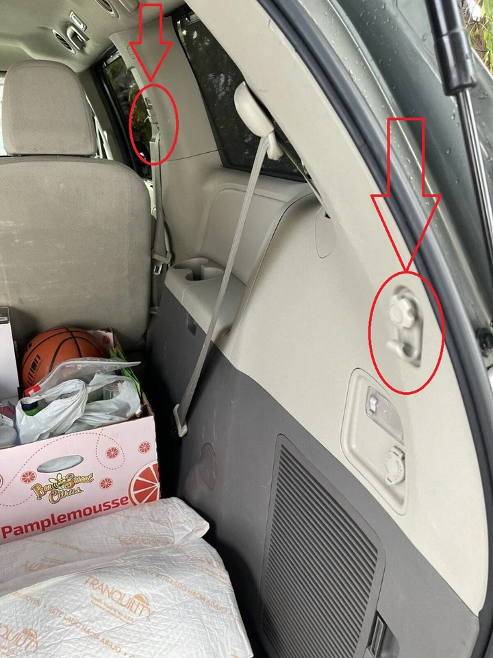 Cubierta de pantalla inferior de seguridad para maletero trasero para Toyota Sienna 2004-2020 nueva Foto 3 de 4