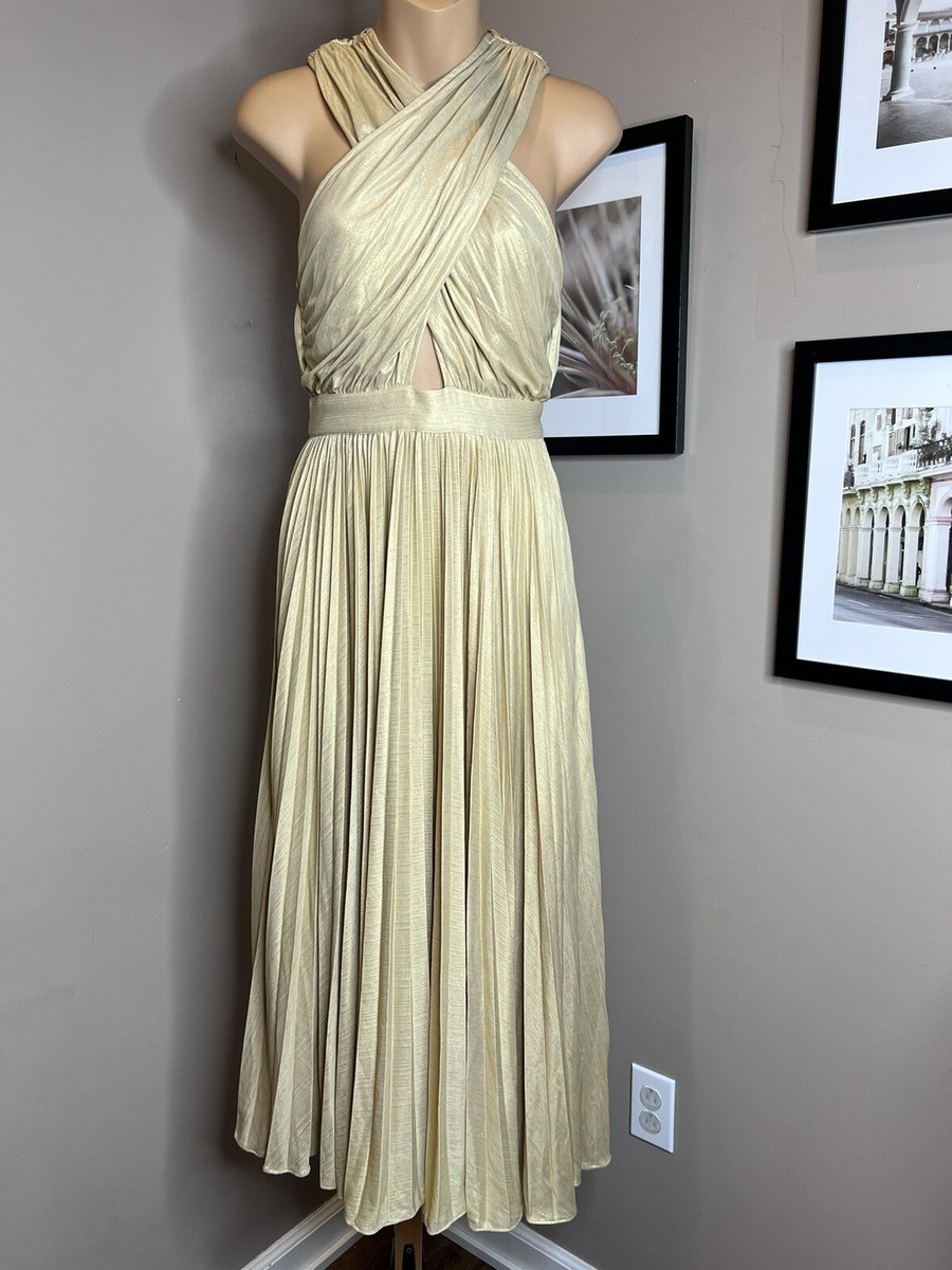 pleated halter midi dress anthropologie Pleated Halter Midi Dress