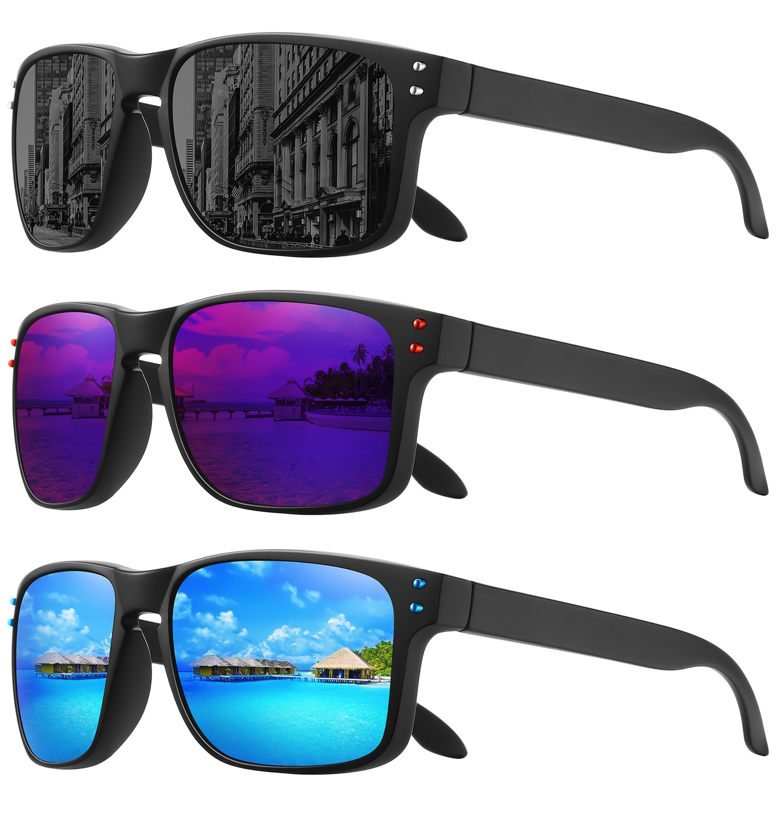 Polarized Sunglasses for Men Women Sports Driving Fishing Glasses UV400 Protect