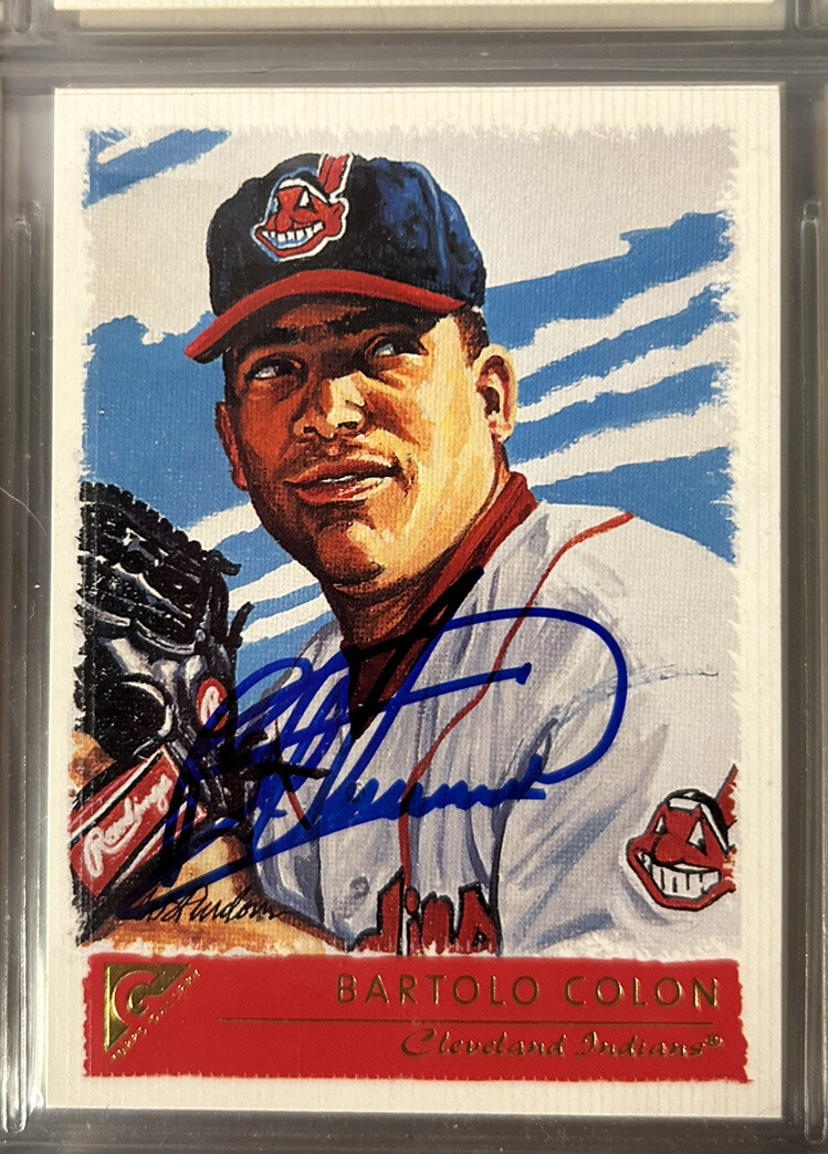 2001 Topps Gallery #5 Bartolo Colon Signed Auto Trading Card