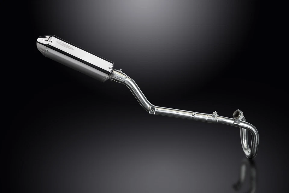 Silenciador de escape completo de 13" de acero inoxidable triovalado Suzuki DRZ400S 20-24 DRZ400SM 05-24 Foto 2 de 4