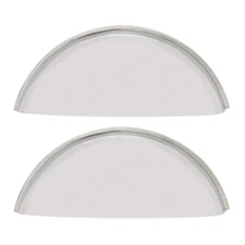 United Pacific C5010 Stainless Stick-Out "Half Moon" Headlight Shield -Pack of 2