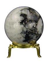 Butw Mondstein Und Turmalin Heilung 4.8cm Kristall Sphere W/St&auml;nder 4792K