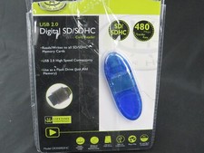 Gear Head CR3500SDHC USB 2.0 SD/SDHC Card Reader - Blue