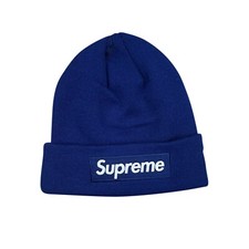 Supreme x New Era FW21 Box Logo Beanie Washed Navy