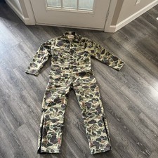 Vintage Walls Blizzard-Pruf Coveralls Mens M-L Duck Camo Insulated Hunting