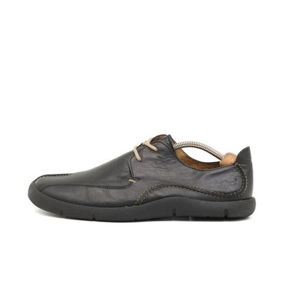 Kickers Herren Schnürhalbschuh Schuh Schwarz Leder Classic Halbschuh EU 43