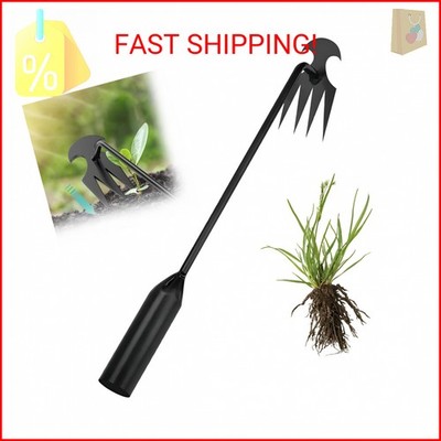 Weed Puller Tool Garden Weed Pulling Tool,Portable Garden Weeding Tool,4 Teeth M