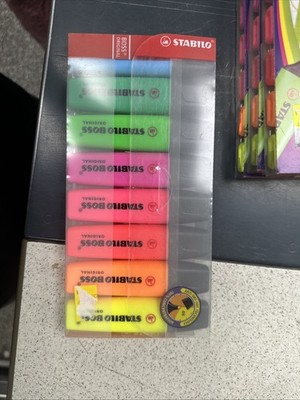 Stabilo Boss Textmarker Original verschiedene Farben Pastell Stifte 8 Stück NEU