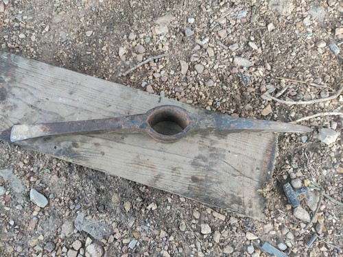 Truper Pick Mattock Head Blue Brown Steel 147-200 Durable Tool Replacement