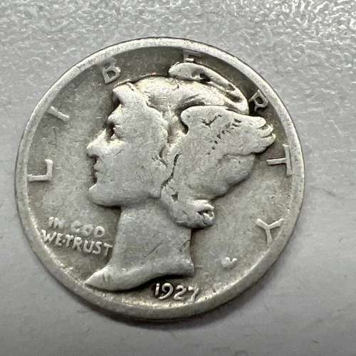 1927 MERCURY SILVER DIME ACTUAL COIN Get More Today & Save Shop Here Buy Here