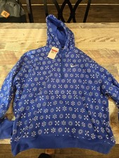 Nike Men s L Regular Pullover Hoodie Blue/Whi...