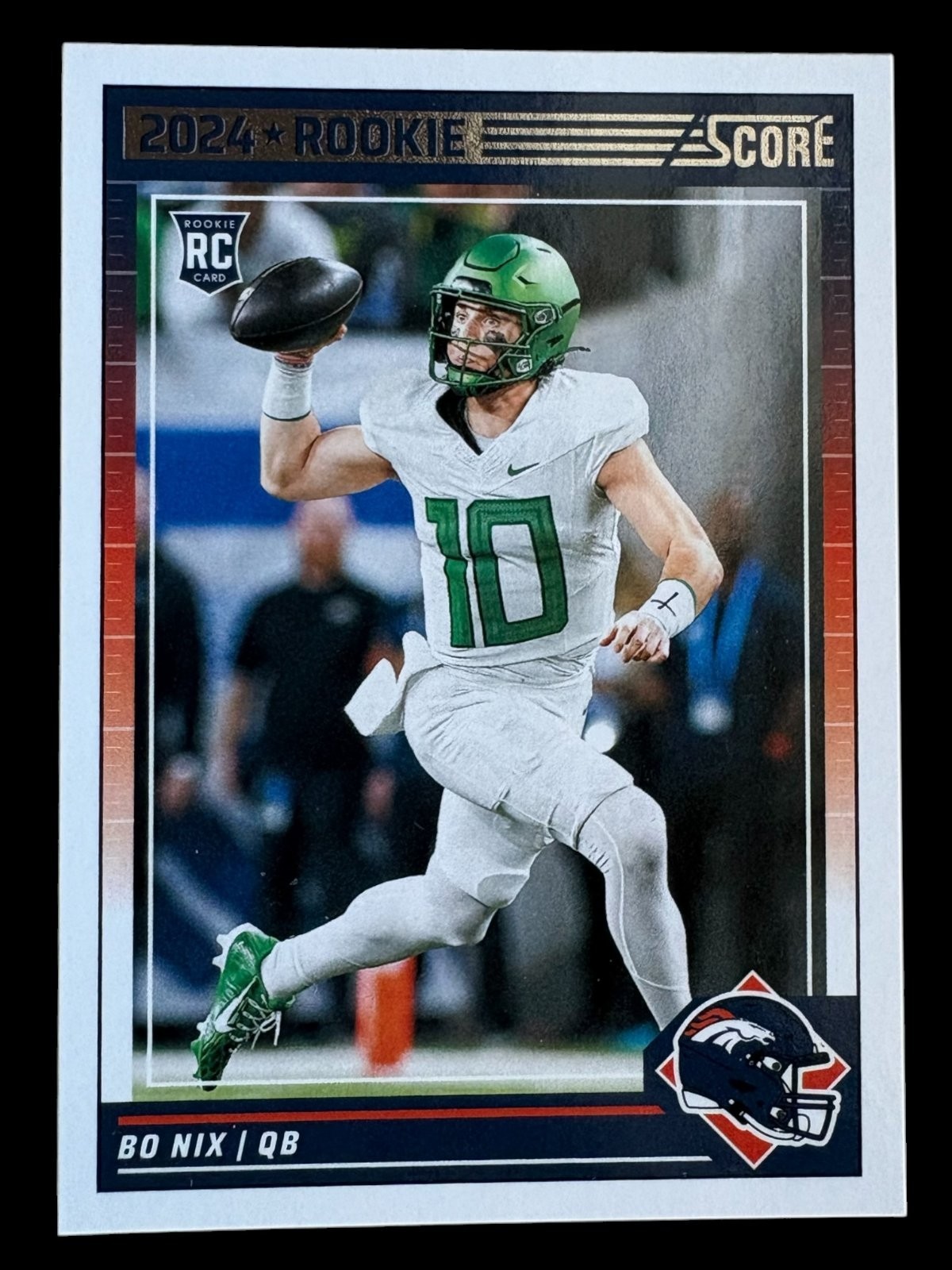 2024 Panini Score Bo Nix RC Rookie #332 Denver Broncos