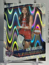 2025 Panini Prizm WNBA Kiki Iriafen White Seismic Prizm #149 RC Mystics