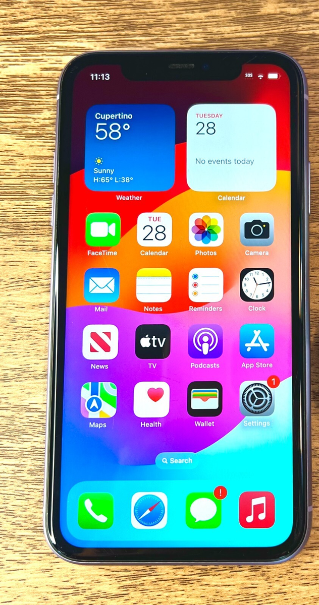 Apple iPhone 11 - 64GB Black - Factory Unlocked - Battery 60-75