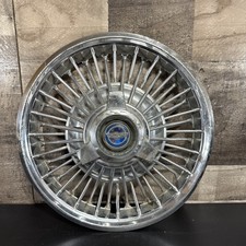 1965 - 1967 Ford Mustang Fairlane Galaxie 500 Blue Center 14 Spinner Wire Spoke 1965 - 1967 Ford Mustang Fairlane Galaxie 500 Blue Center 14 Spinner Wire Spoke