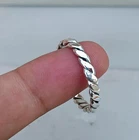 Signal Band Ring, 925 Sterling Silver Handmade Ring, Round Wire Rings,  All size