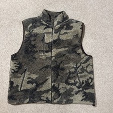 Cabela's Berber Fleece Outfitter Brown Camo Vest XL