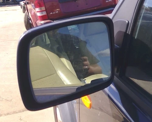 Driver Side View Mirror Power Manual Folding Black Covers from 05-09 LR3 2359115
