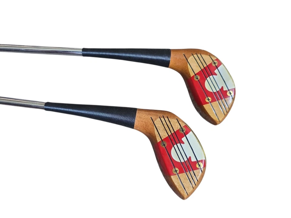 MacGregor Louise Suggs S3W persimmon Wood set 3&4 Wood Tourney Action Steel RH - Image 2 of 4