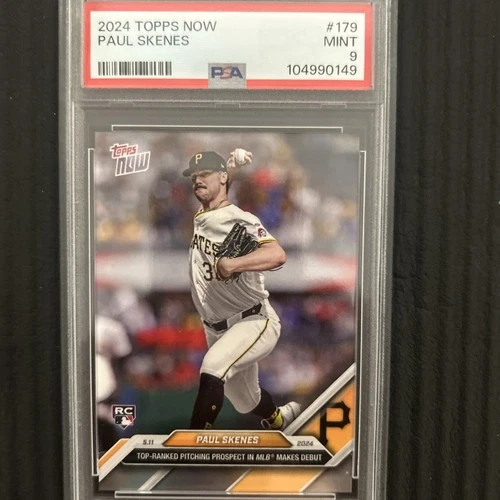 PSA 9 2024 Topps Now - Paul Skenes #179 /24463 (RC)🔥🔥