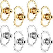 Earring Lifters for Droopy Ears - 8PCS Anti-Slip Large Earring Backs