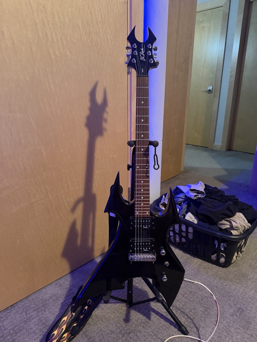 B.C. Rich Warlock Black Right-Handed 6-String Electric Guitar with