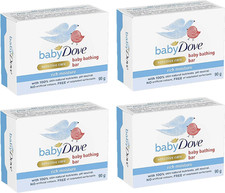 4x Baby Dove Sensitive Care Soap Rich Moisture Bathing Bar 90g