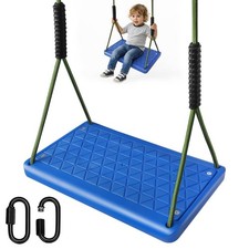 Heavy Duty Swing Seat, Non Slip Tree Swing Set with Adjustable Rope, Playgrou...