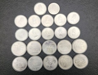 Kanada 10x10 Dollar und 12x5 Dollar 1976 Montreal Olympics Silber 925 777 6g