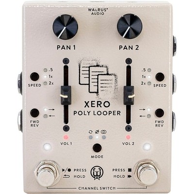 Walrus Audio Xero Polylooper Dual-Channel Looper Pedal Cream
