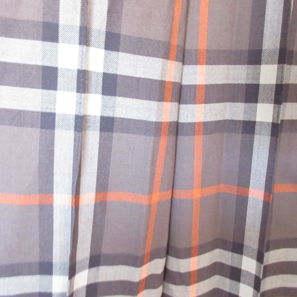 Leilian Check Pattern Front Button Belted Skirt, … - image 5
