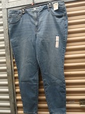 Terra And Sky Skinny High Rise Jeans NWT Women's Size 24W Med Wash