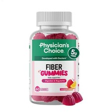 Gomitas de fibra Physician’s Choice para salud digestiva y regularidad - Frambuesa L