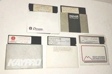 Kaypro CP/M 5.25" Floppy Lot – Fortran, NewWord, Sheepshead Tests Disks-Untested