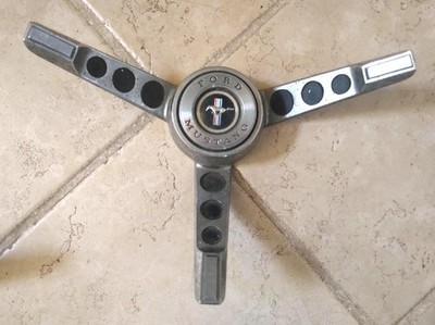 1965-66 Ford Mustang 3 Spoke Steering Wheel Horn Ring C5ZA-13A800-B OEM