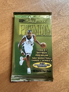 (1) SkyBox 1996-97 Premium Series II NBA Sealed Pack Insert Rookie 10 Cards. 1pk
