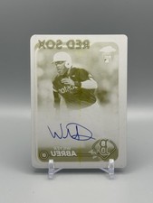 2024 Topps Chrome Wilyer Abreu Rookie Auto Yellow Printing Plate 1/1 #RA-WA