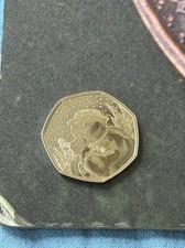 2022 The Snowman and Snowdog 50p Fifty Pence Coin BU Mottled