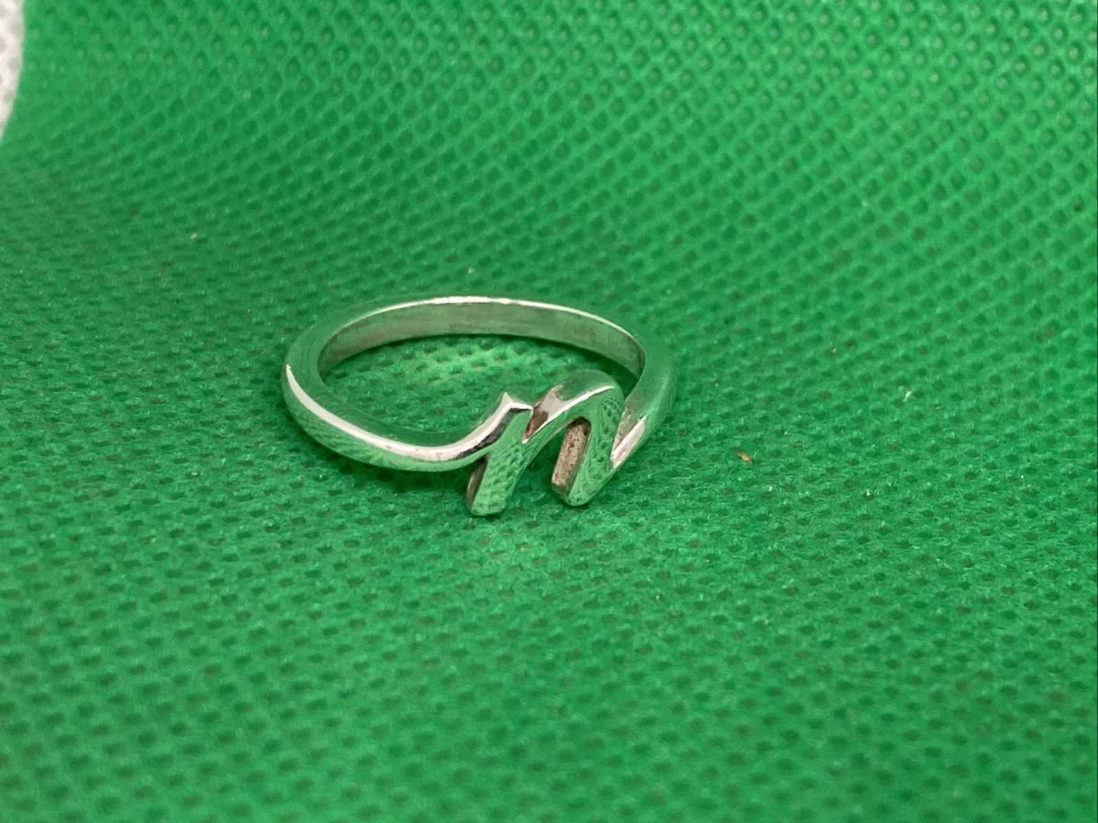James Avery Sterling Silver Script Initial Ring N… - image 1