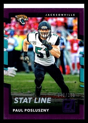 2017 Donruss Stat Line Season /133 Paul Posluszny #204 Jacksonville Jaguars