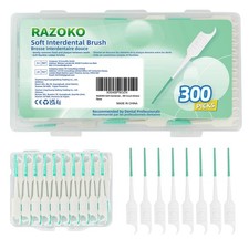 Soft Interdental Brushes Original, Dental Picks for Cleaning Teeth, Disposabl...