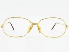 Cartier Maillon Panth re Chain Motif Vintage Eyeglasses Frame Sunglasses Gold