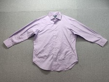Ralph Lauren Men Shirt 32 Purple Long Sleeve Button Up Collared Classic Fit
