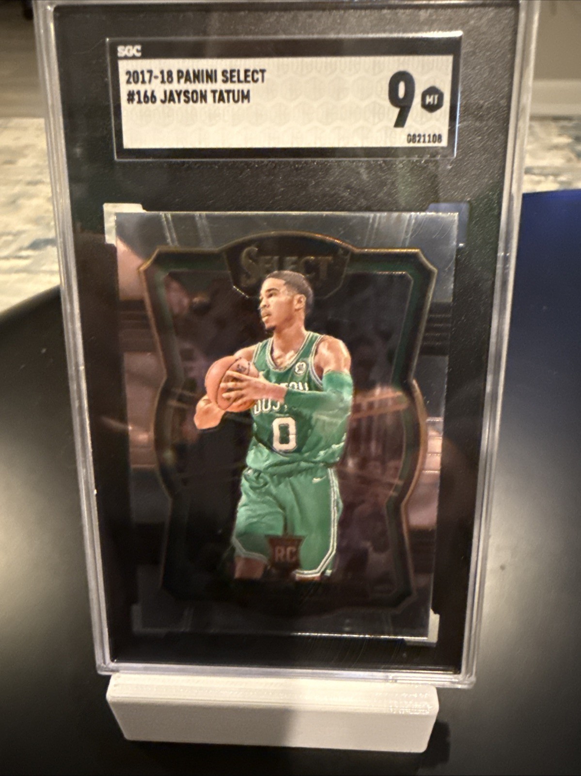 2017 Panini Select Premier Level Jayson Tatum #166 Rookie Card SGC 9 Celtics