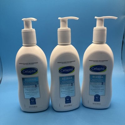 (3 Bottles) Cetaphil Restoraderm Eczema Soothing Moisturizer READ!