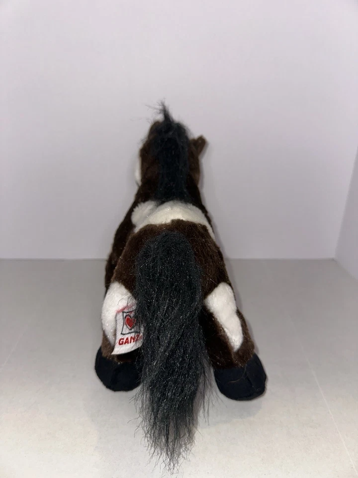 Ganz Webkinz Pinto 9" Plush Brown White Stuffed Pony Horse No Code HM147 - Image 3 of 4