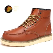 New Winter Warm Men's Red Wing Irish Setter High Top Ankle Boots Flat New Shoes